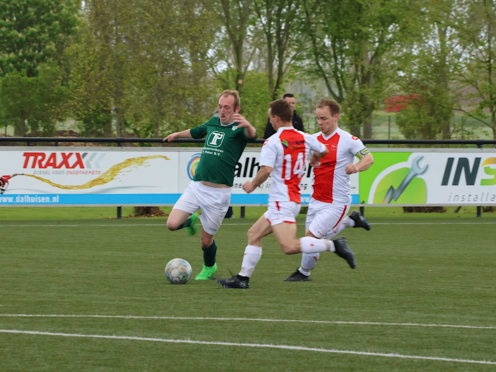 S.V. ’t Harde speelt wederom gelijk tegen V.V. Oene