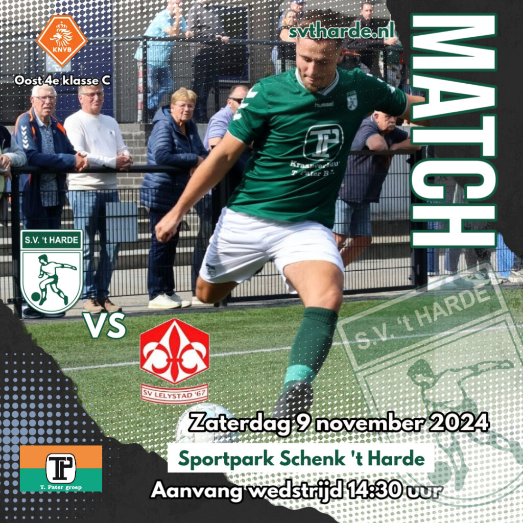 Voorbeschouwing S.V. ’t Harde – S.V. Lelystad