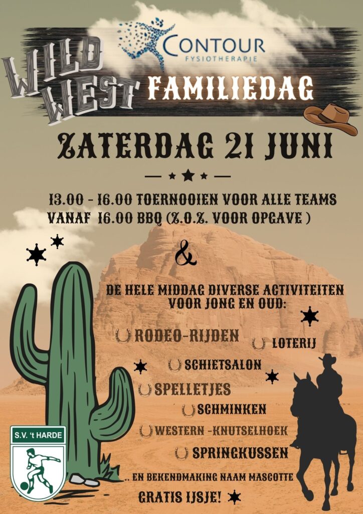 Zaterdag 21 juni S.V. ‘t Harde- Contour Fysiotherapie Familiedag