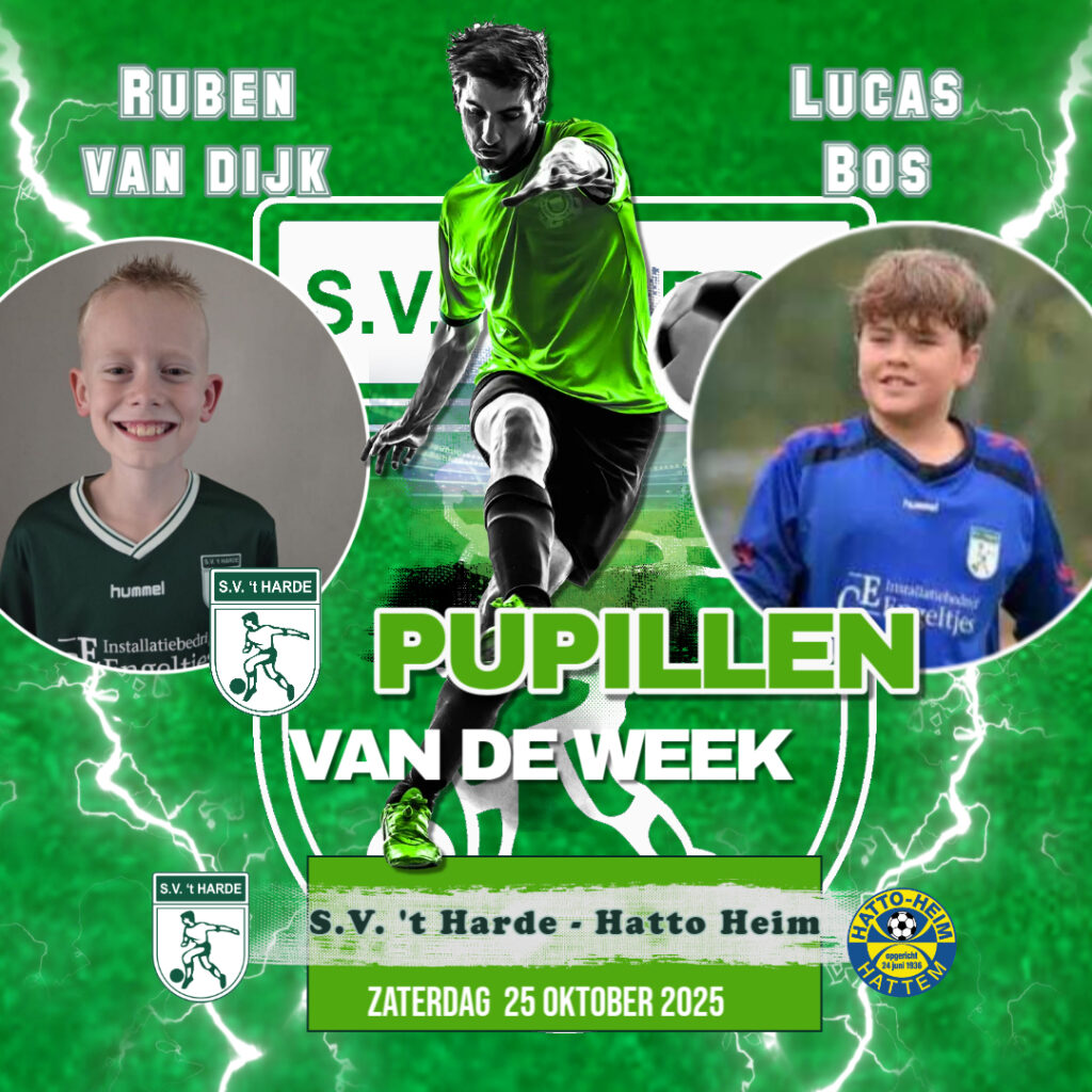 Pupillen van de week Ruben van Dijk en Lucas Bos