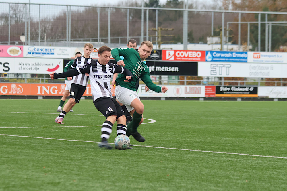 Zwart Wit ’63 wint van S.V. ’t Harde in bewogen duel’