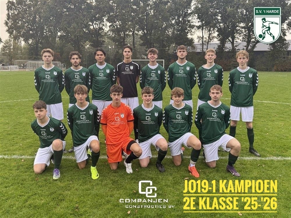 S.V. ‘t Harde JO19-1 kampioen!