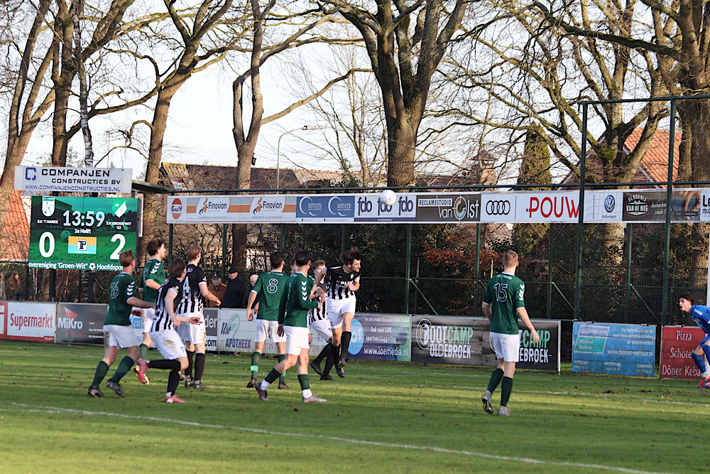 S.V. ’t Harde begint stroef na winterstop: duidelijke nederlaag tegen Groen-Wit ’62