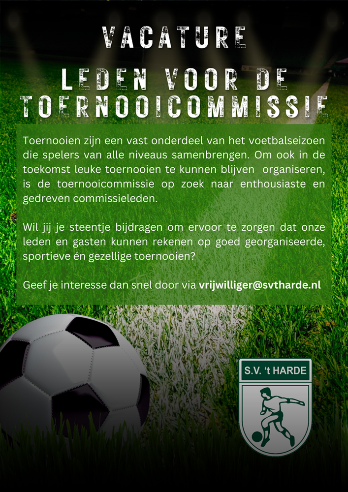 Vacature: leden gezocht voor de toernooicommissie