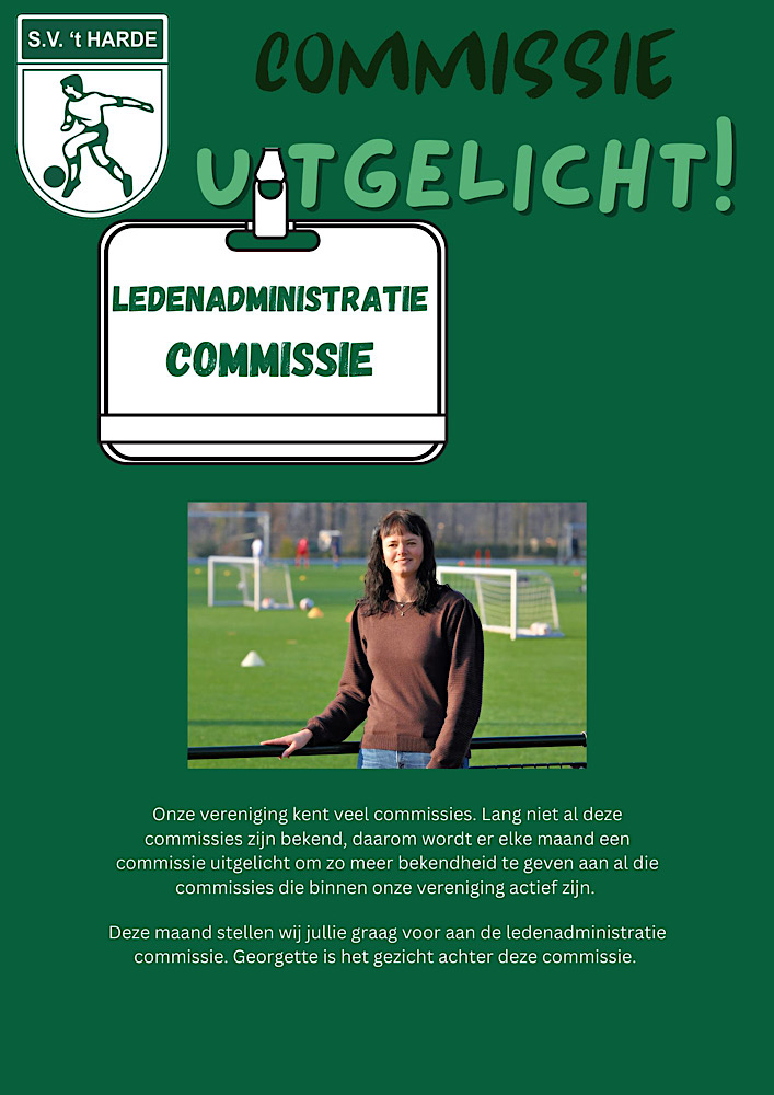 COMMISSIE UITGELICHT Ledenadministratie commissie