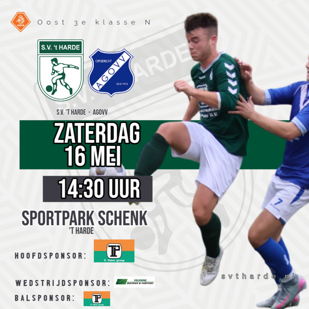 Voorbeschouwing S.V. ’t Harde- AGOVV