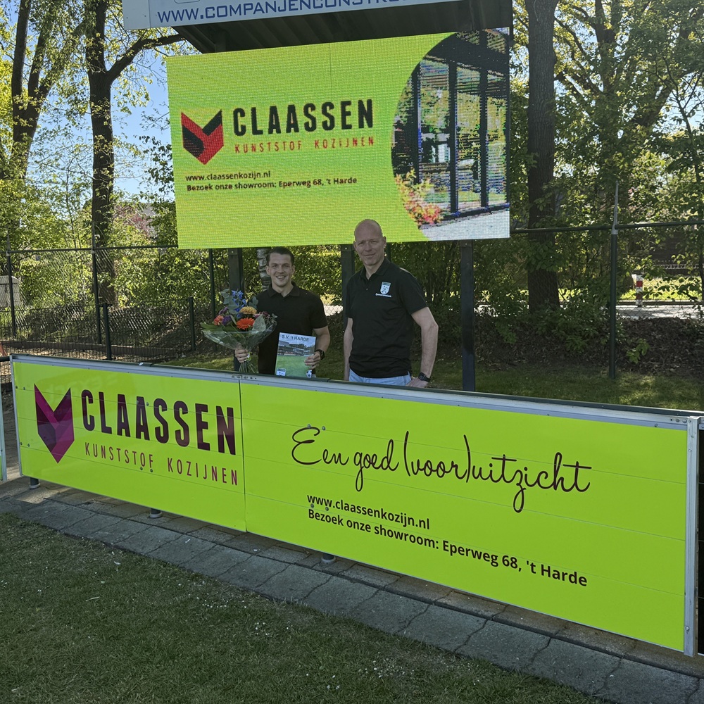 Claassen Kunststof Kozijnen nieuwe plussponsor van S.V. ’t Harde