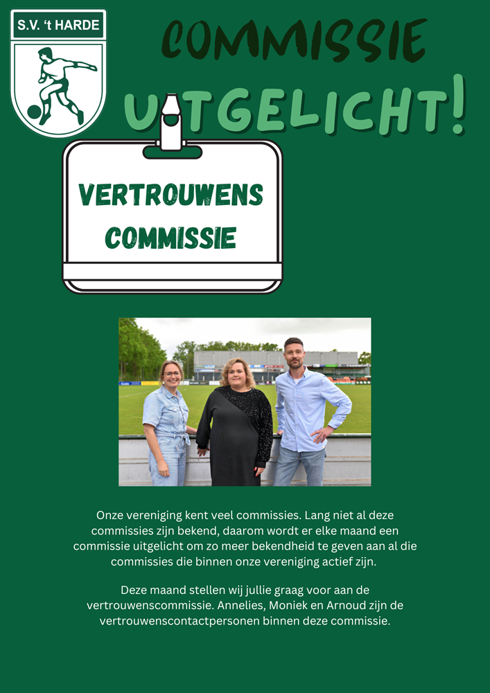 COMMISSIE UITGELICHT Vertrouwenscommissie