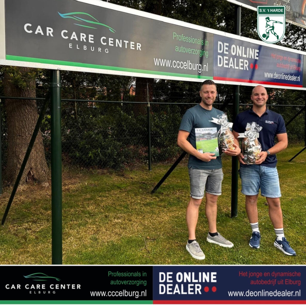 Car Care Center Elburg en De Online Dealer samen nieuwe Plussponsor van S.V. ’t Harde